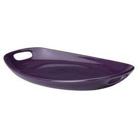 Stoneware 12'' Oval Platter in Purple