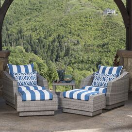 Cannes 5 Piece Deep Seating Group with Cushions