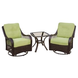 Orleans 3 Piece Deep Seating Group with Cushions