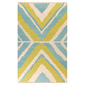 Alameda Ivory & Blue Area Rug