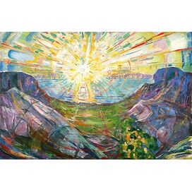 'The Sun, 1916 #2' by Edvard Munch Painting Print on Wrapped C...