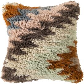 Zig Zagging Delight Wood Throw Pillow