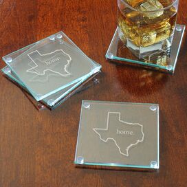 Home State Glass Coaster (Set of 4)