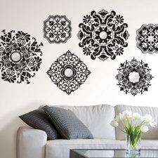 WallPops Kits 6 Piece Baroque Wall Decal Set