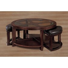 Round Espresso Coffee Tables | Wayfair