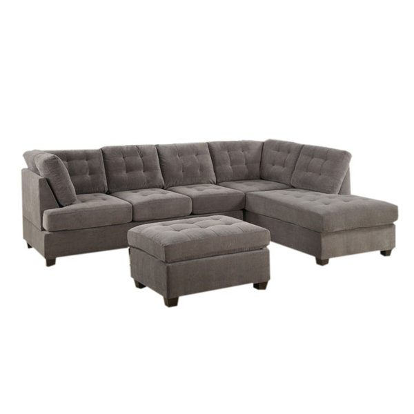 Brayden Studio Dania Suede Sofa