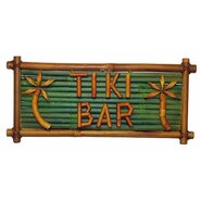 Natural Bamboo Tiki Bar Sign