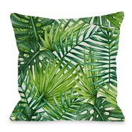 Palm Leaf Throw Pillow