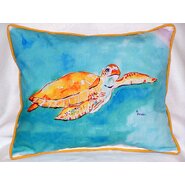 Sea Turtle Outdoor Lumbar Pillow