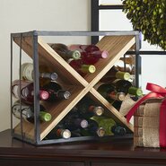 Cross Tabletop Wine Rack