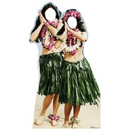 Stand-Ins Hawaiian Hula Girls Life Size Cardboard Standup