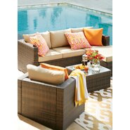 Azaleh 4 Piece Sectional Seating Group with Cushions