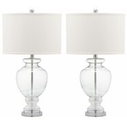 28" H Table Lamp with Drum Shade (Set of 2)