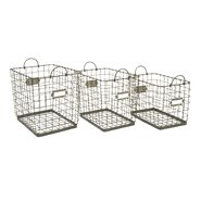 3 Piece Newbridge Wire Storage Basket Set
