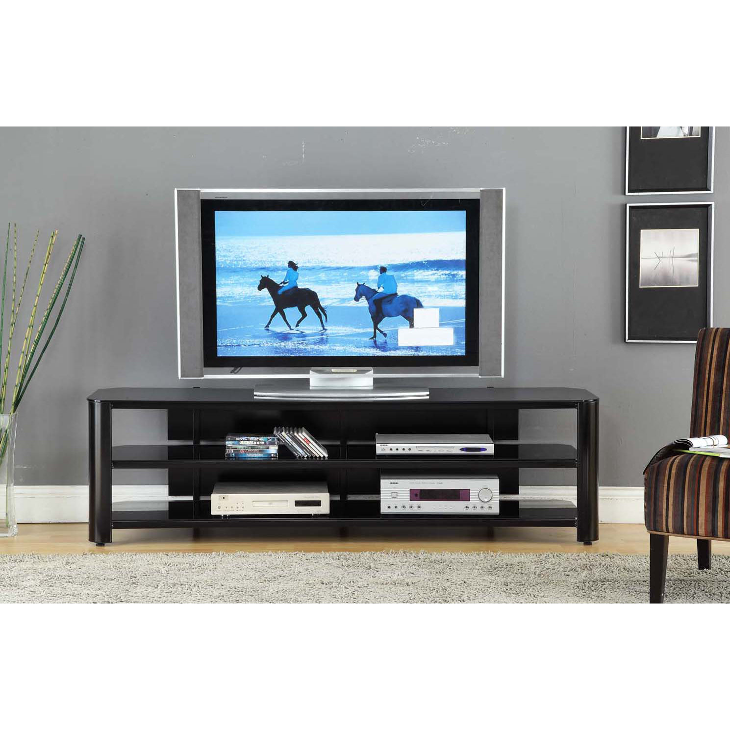 Innovex Glass TV Stand & Reviews Wayfair