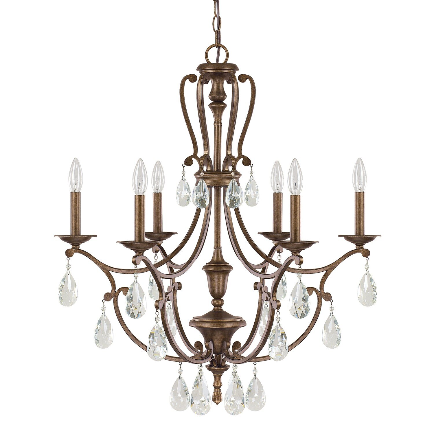 Claybourne 6 Light Candle Chandelier by Capital Lighting