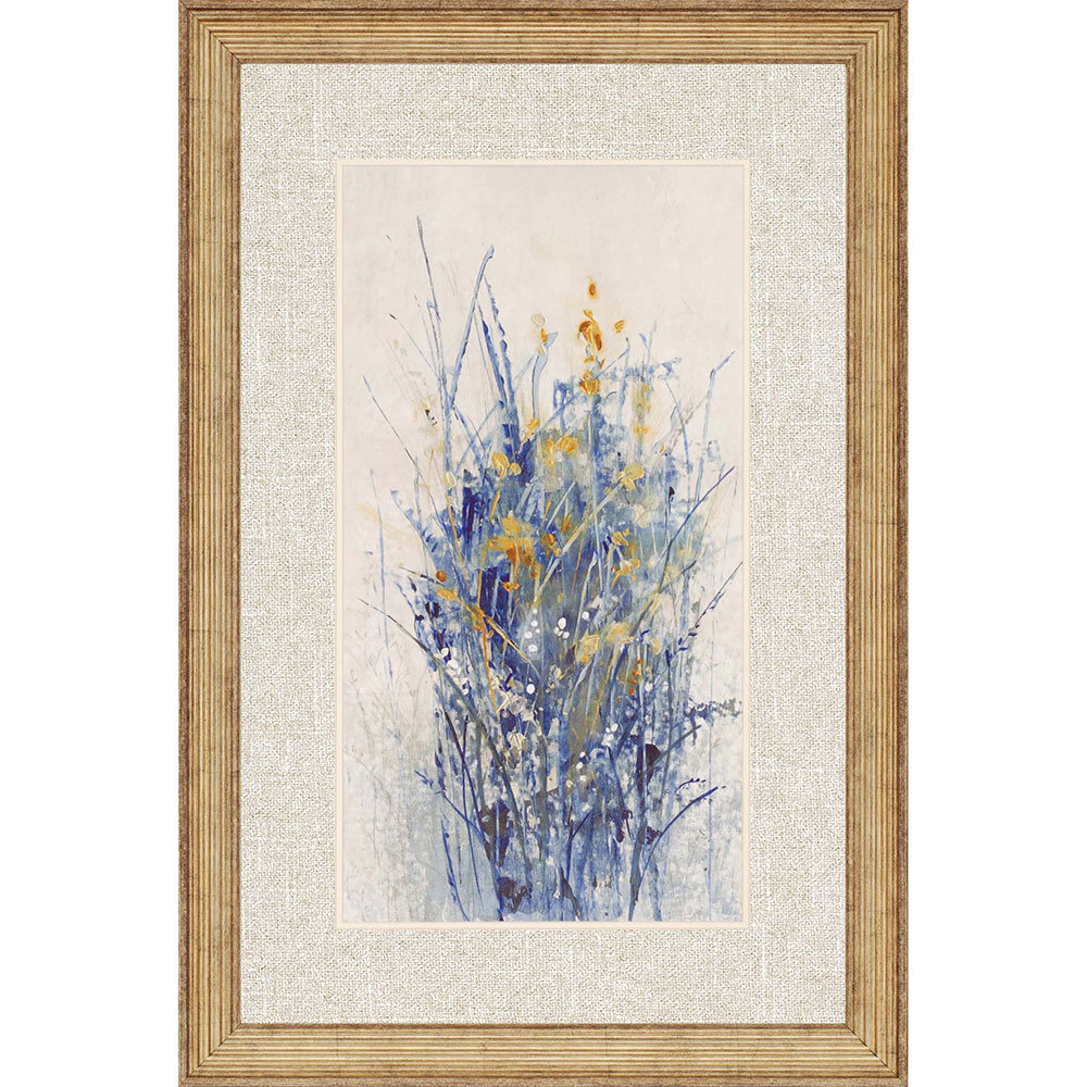 Indigo Floral I by O'Toole Framed Painting Print Wayfair