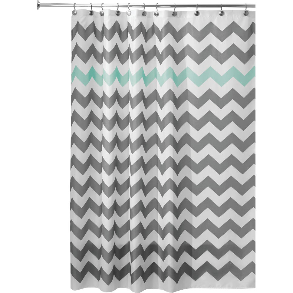 InterDesign Chevron Shower Curtain & Reviews Wayfair