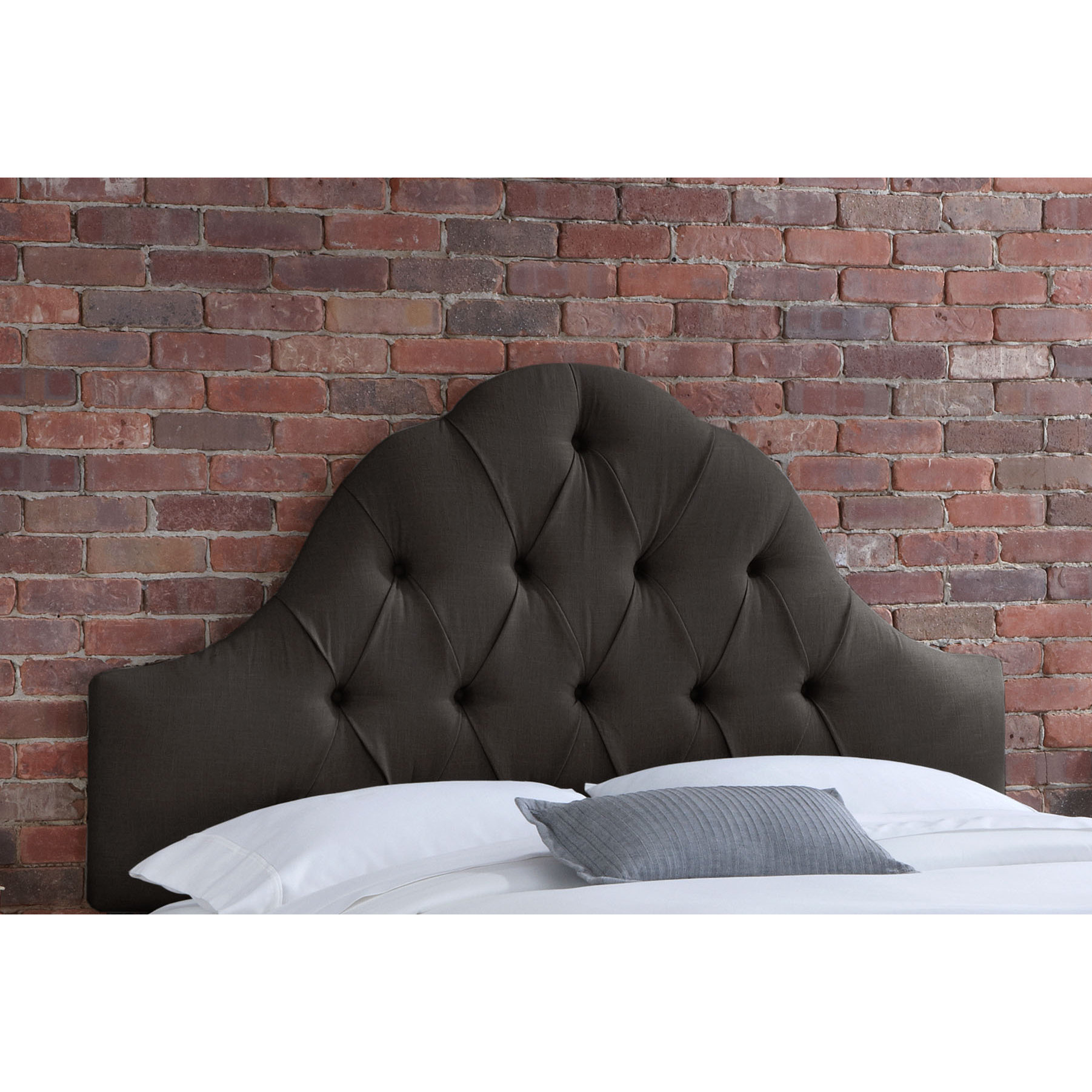 Skyline Furniture Tufted Linen Upholstered Headboard & Reviews Wayfair