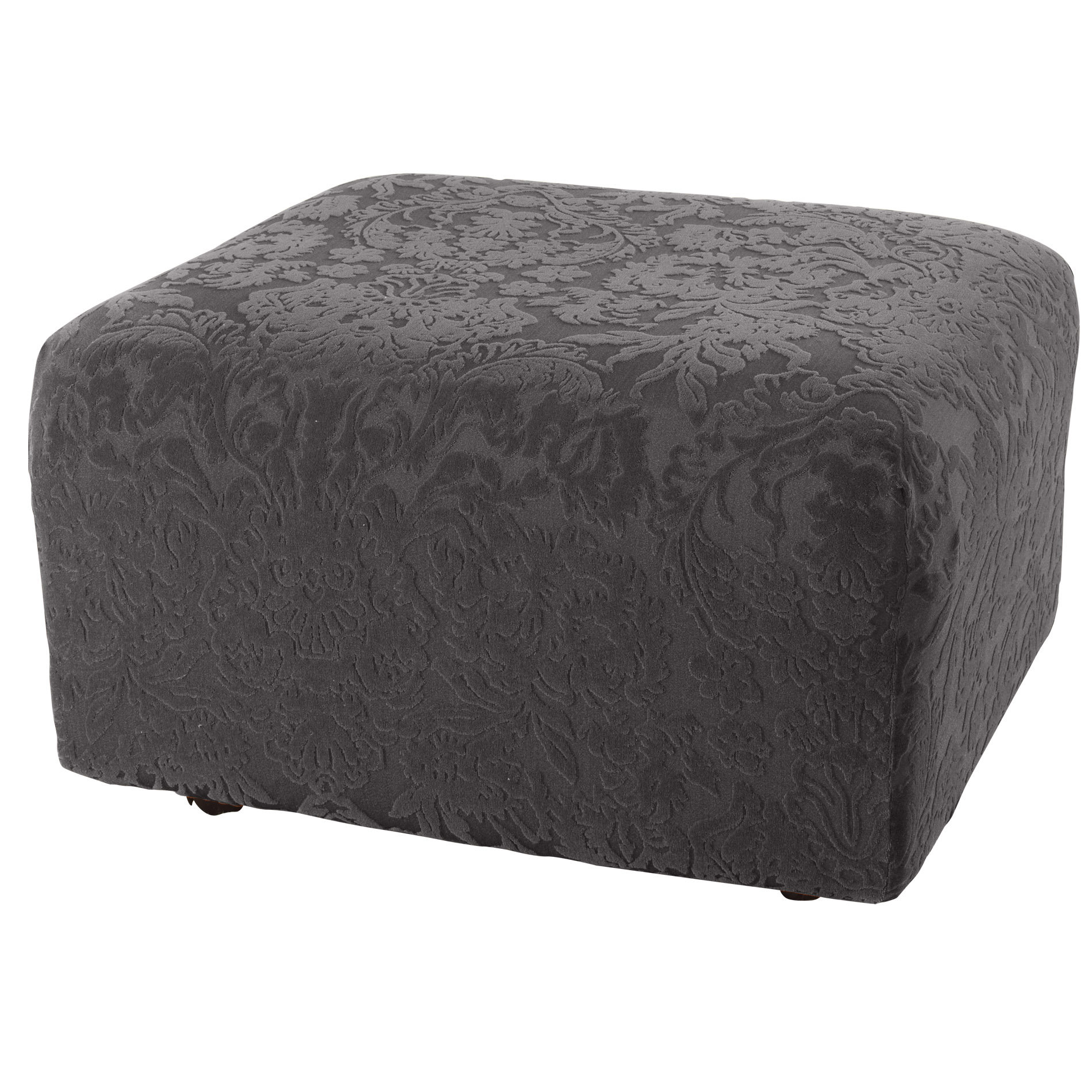 Sure Fit Stretch Jacquard Damask Ottoman Slipcover & Reviews Wayfair