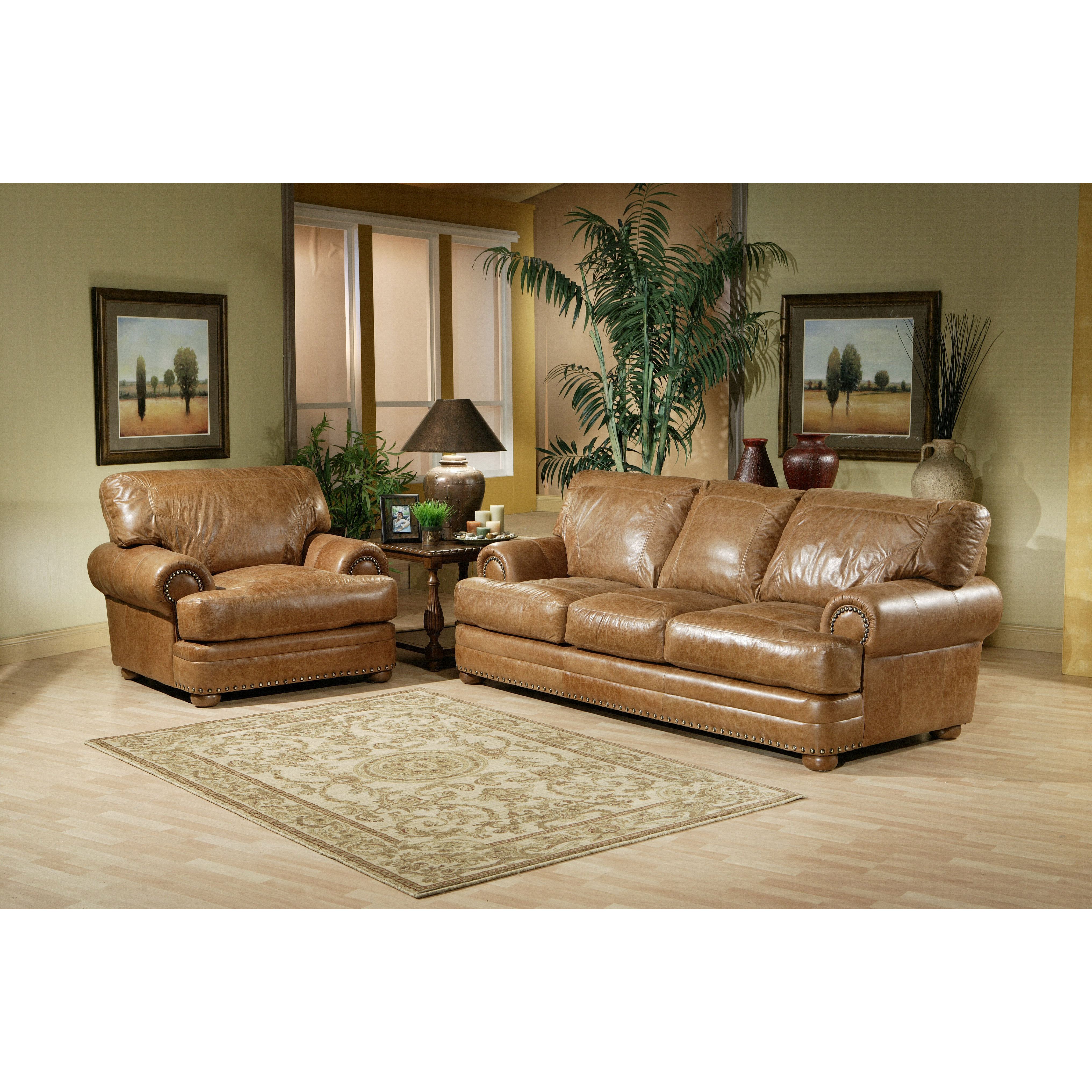 leather living room set