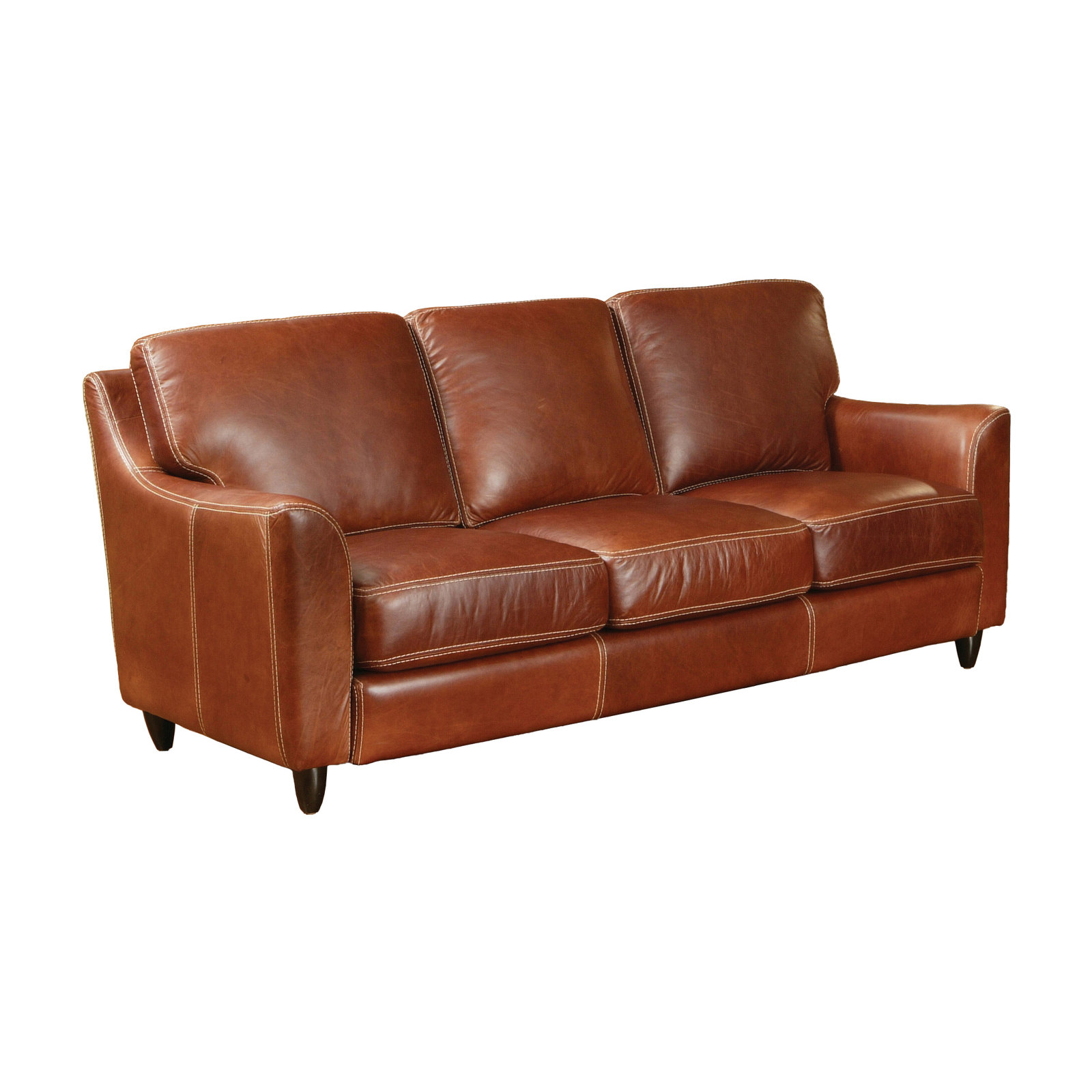 Omnia Furniture Great Texas Leather Sofa & Reviews Wayfair
