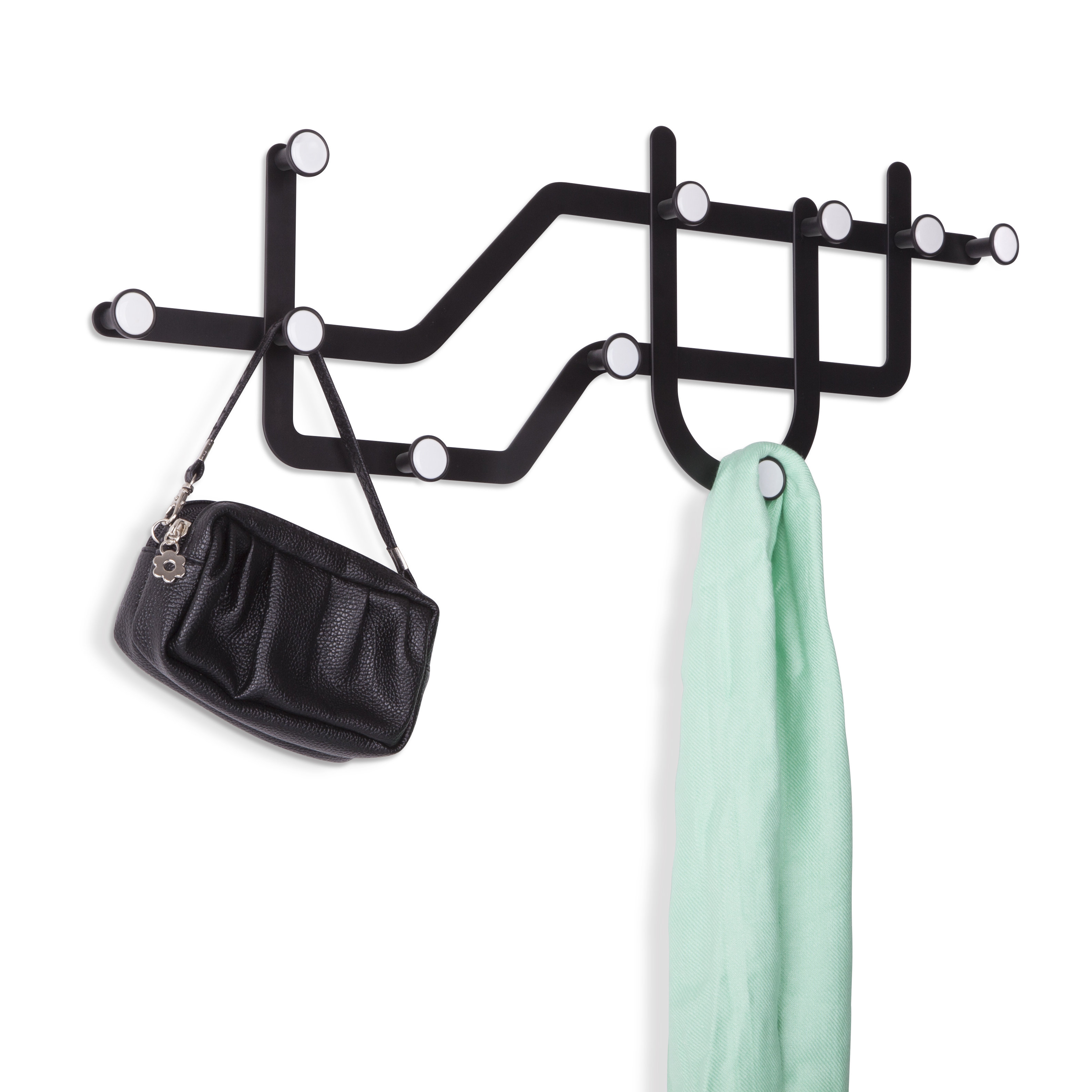 Umbra Subway 10 Hook Wall Mounted Coat Rack & Reviews Wayfair