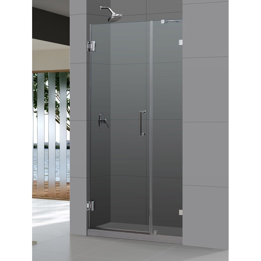 DreamLine UniDoor Lux 72" X 42" Pivot Frameless Hinged Shower Door ...