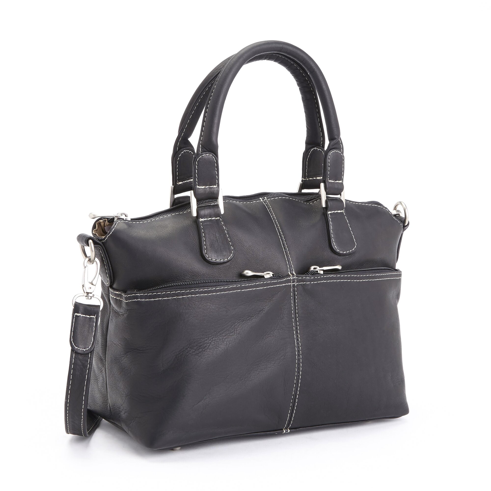 royce leather weekender duffel bag