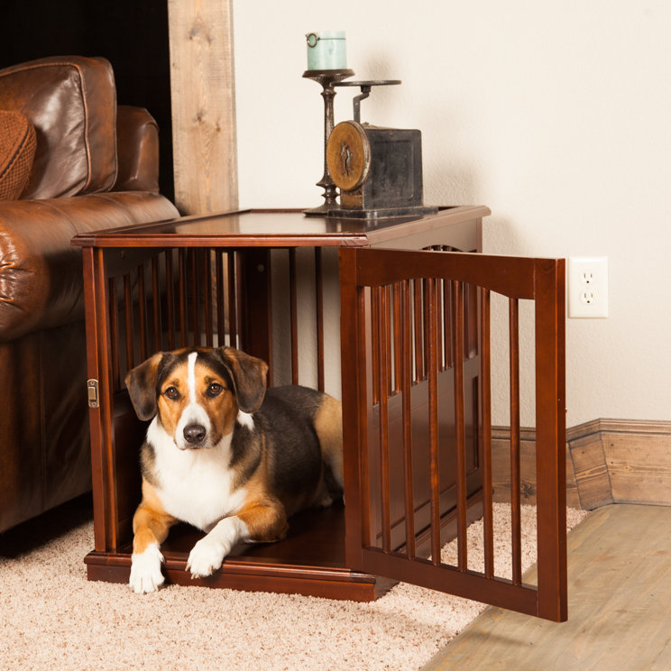 Primetime Petz Pet Crate End Table in Walnut & Reviews Wayfair
