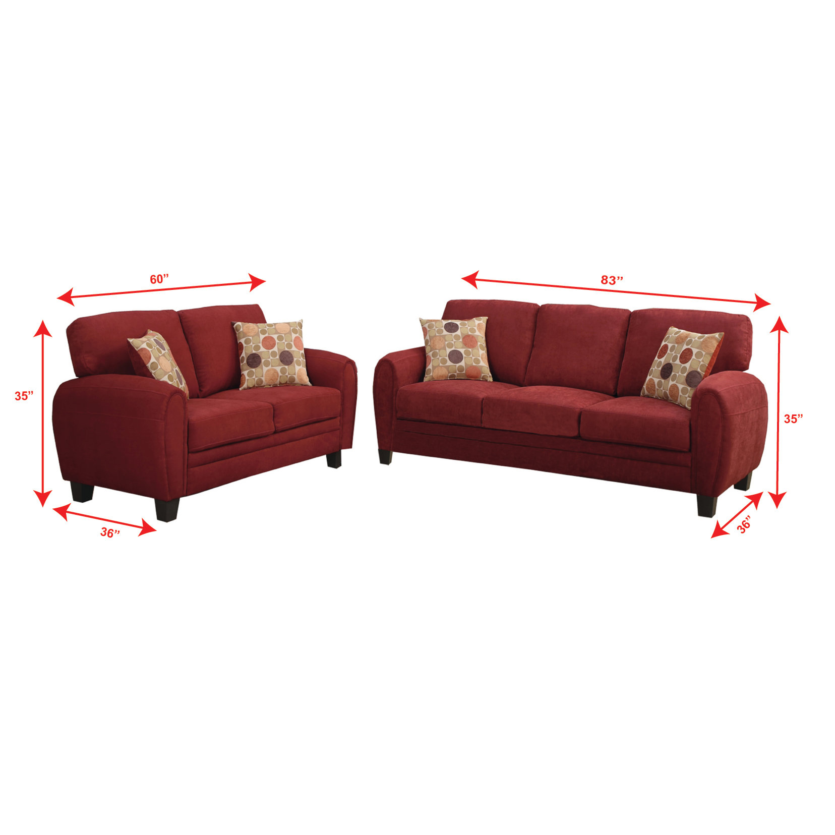 Poundex Bobkona Torranceb Sofa and Loveseat Set & Reviews Wayfair