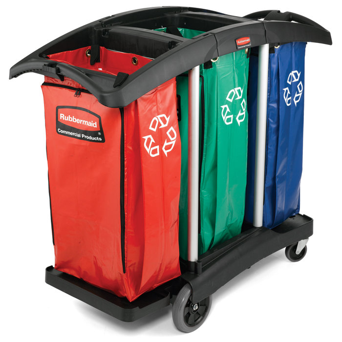 Tri Bag Waste Collection Recycling Utility Cart Wayfair tri bag waste collection recycling utility cart wayfair