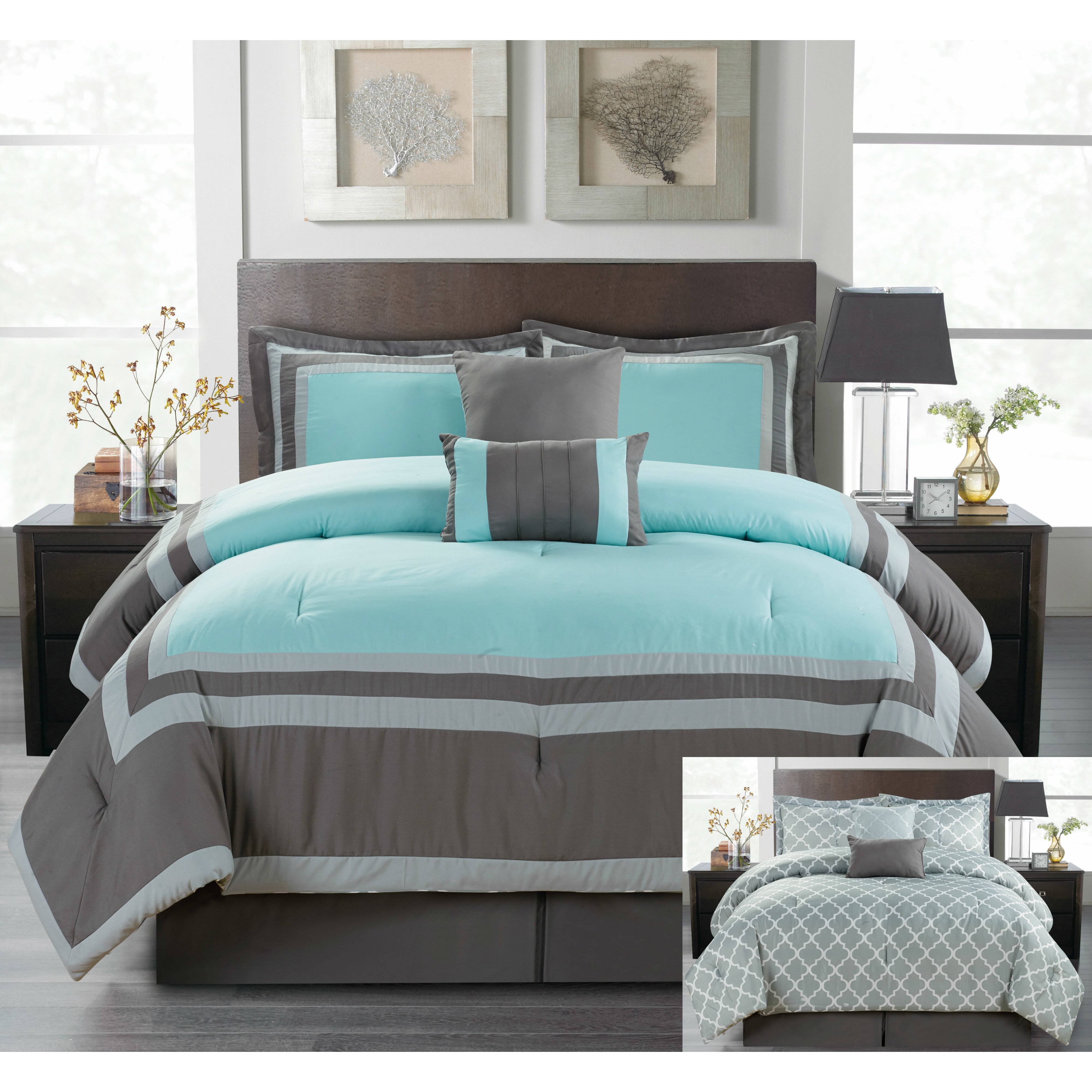 Luxury Home Shelton 6 Piece Comforter Set & Reviews | Wayfair