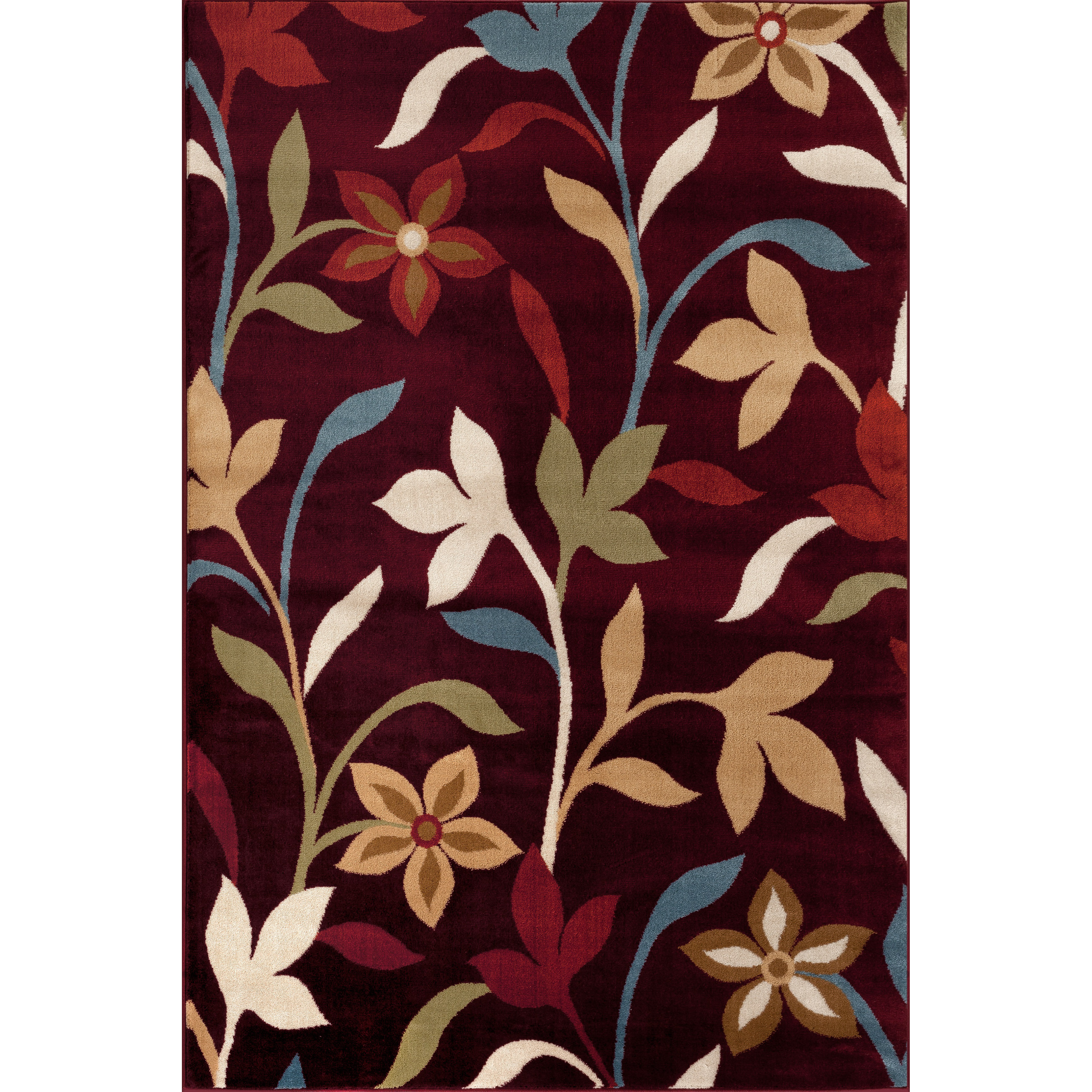 World Rug Gallery Alpine Burgundy Area Rug & Reviews Wayfair