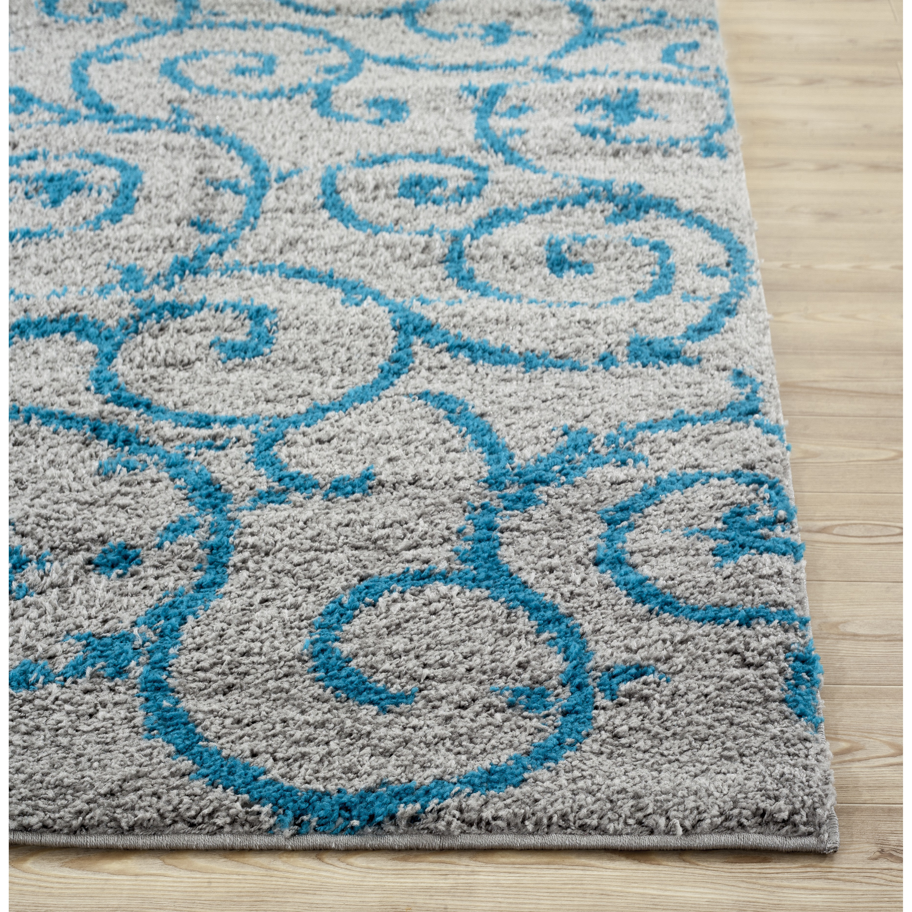 World Rug Gallery Florida Turquoise/Gray Area Rug & Reviews Wayfair