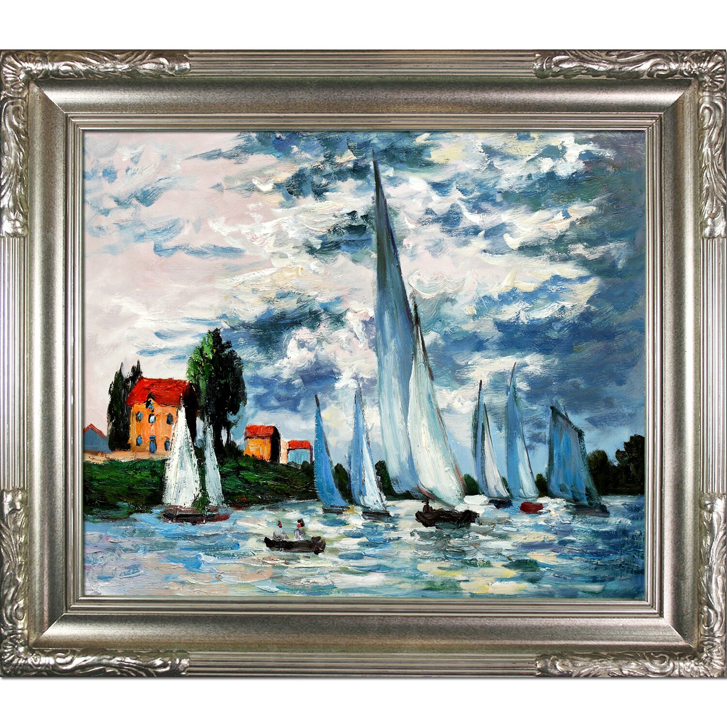 Regates at Argenteuil Canvas Art by Tori Home