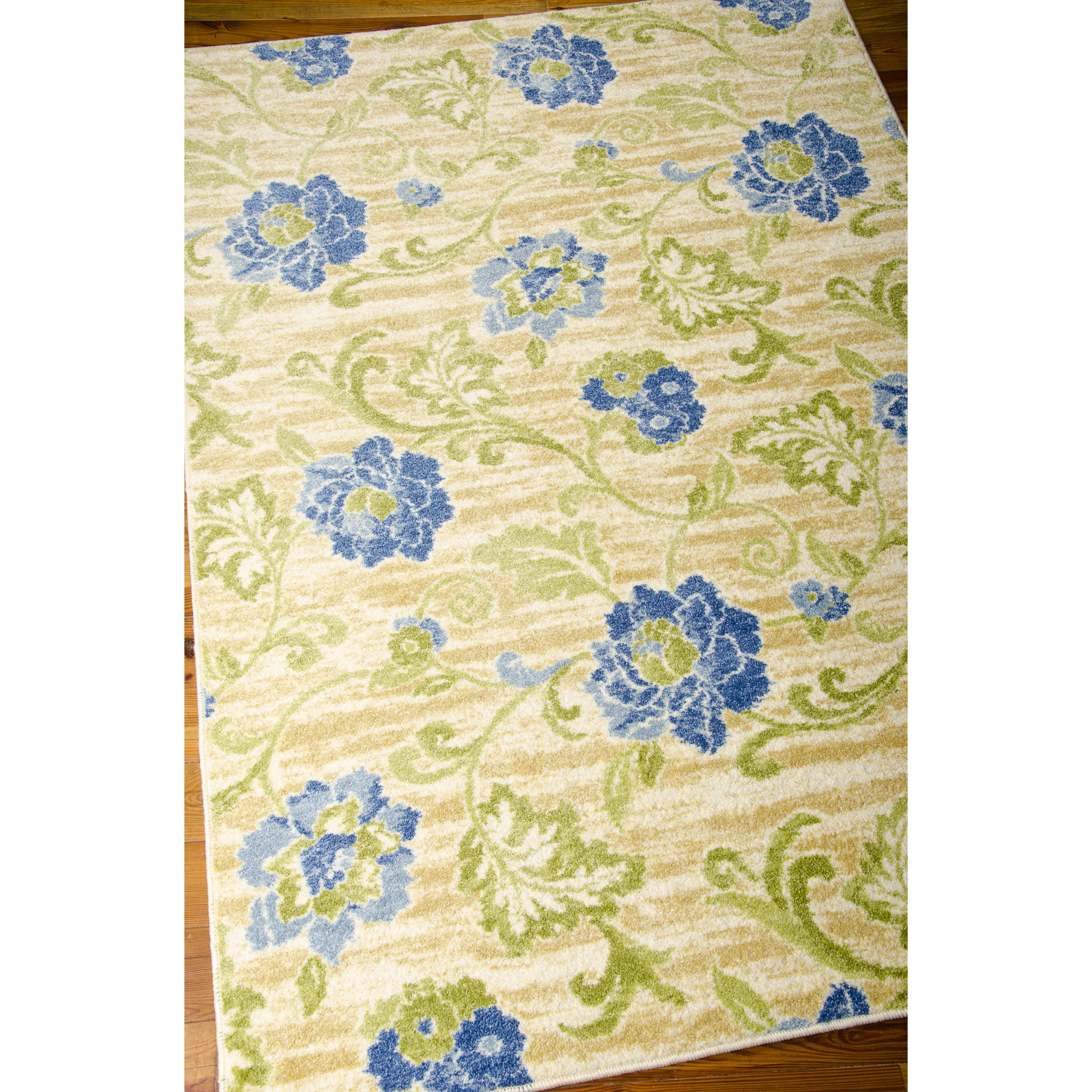 Aura of Flora Refresh Capri Area Rug by Waverly