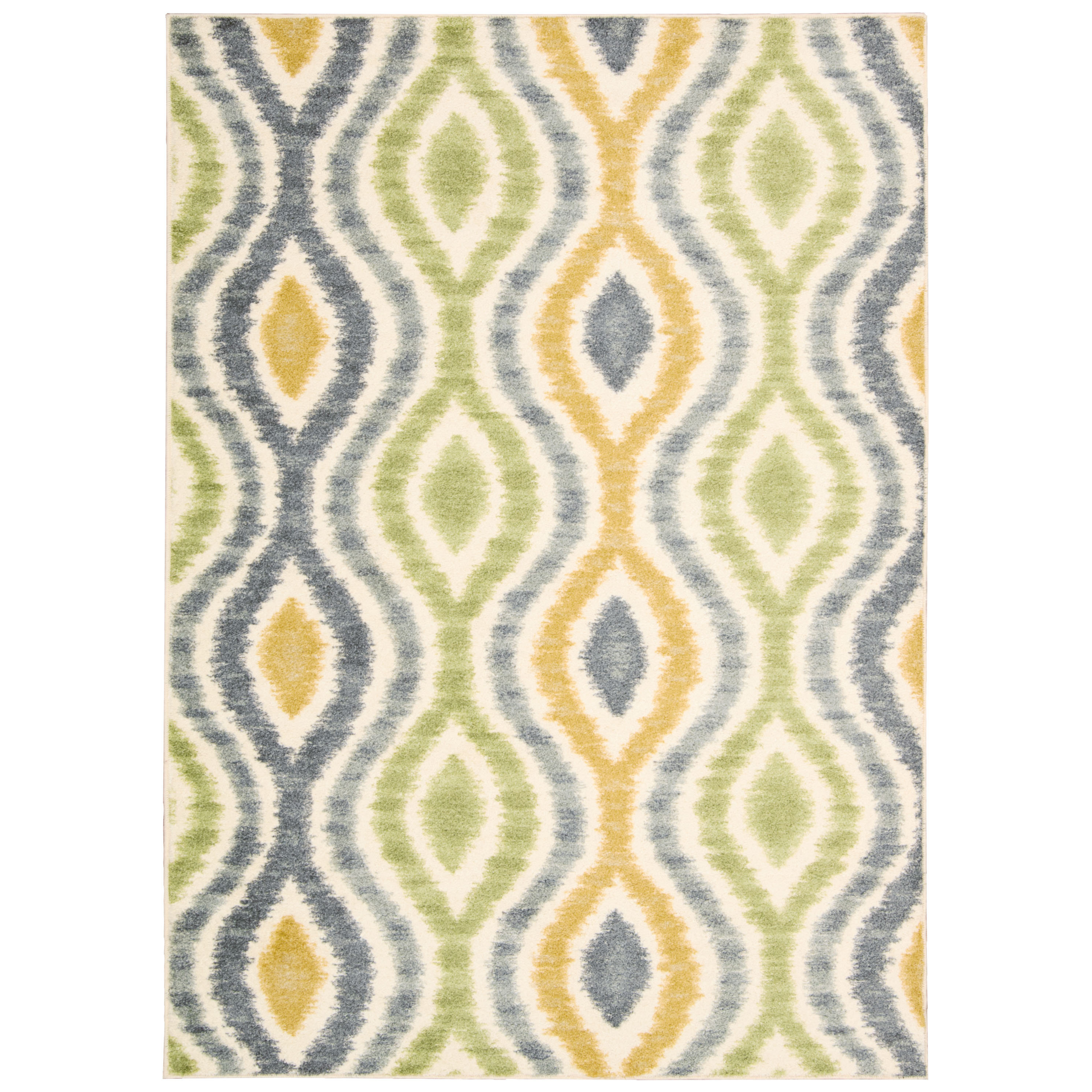 Aura of Flora "Optical Delights" Wasabi Area Rug Wayfair