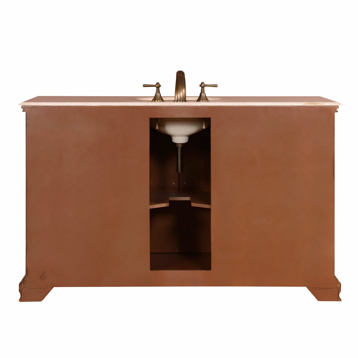Silkroad Exclusive 58" Single Sink Cabinet Bathroom Vanity ...