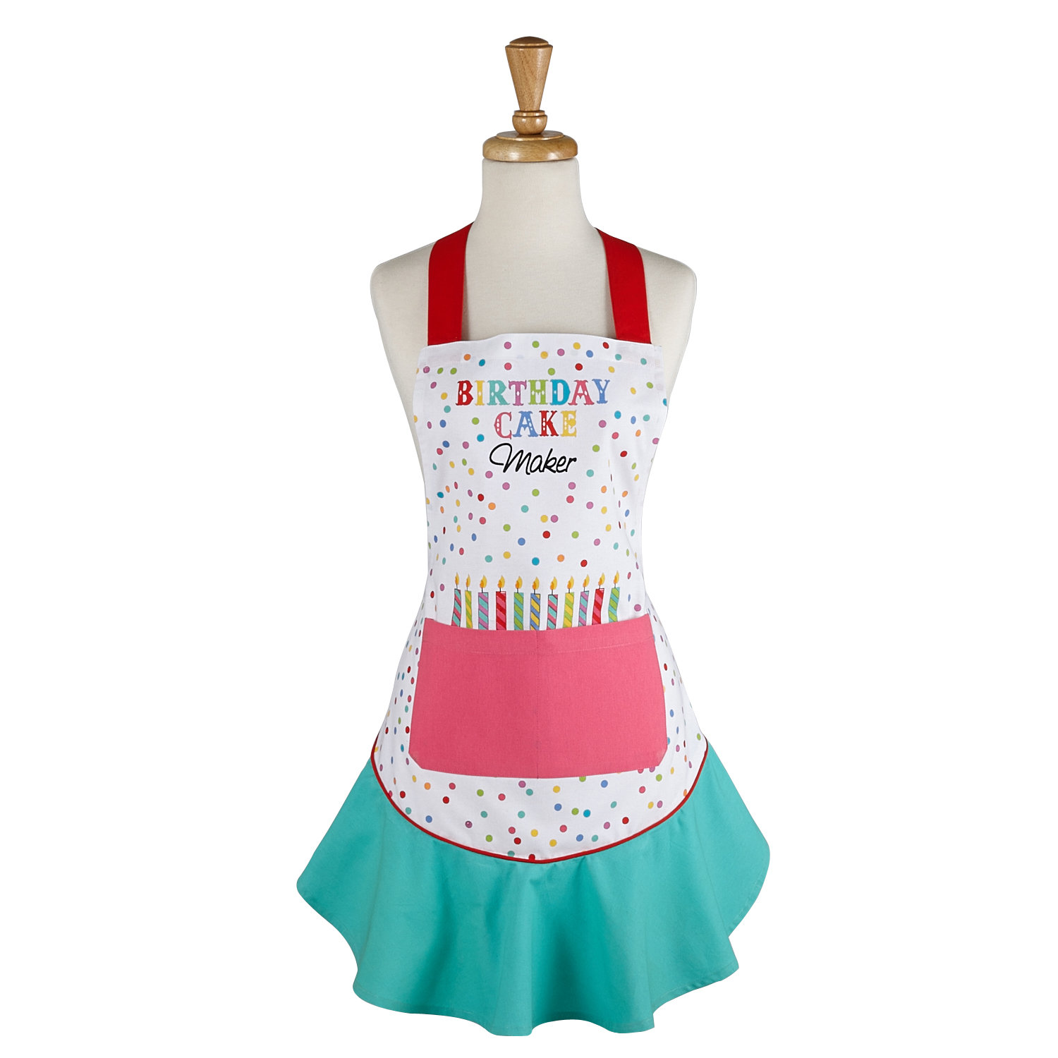 Design Imports Birthday Cake Ruffle Apron & Reviews Wayfair