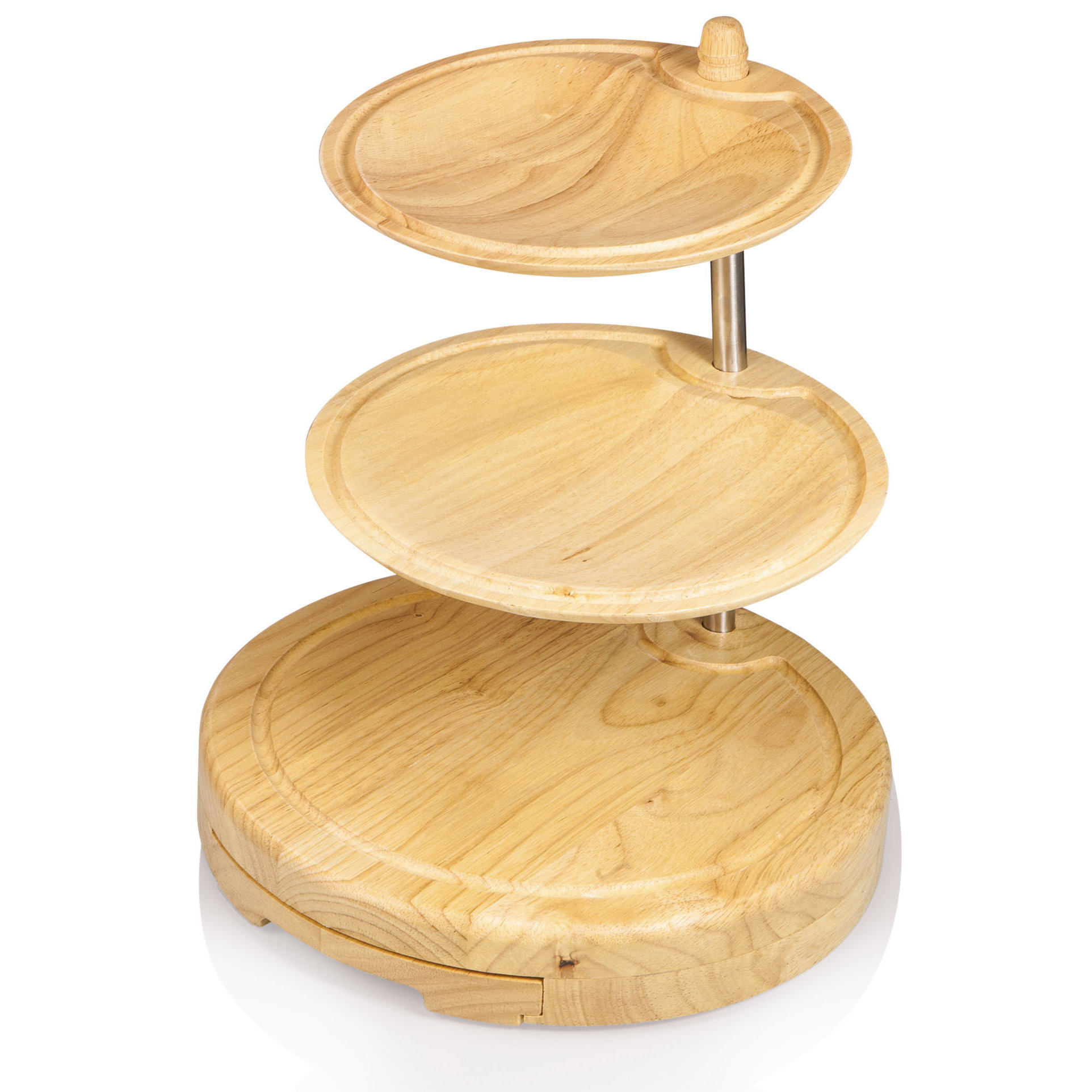 Picnic Time Regalio Round Serving Tray Set & Reviews Wayfair