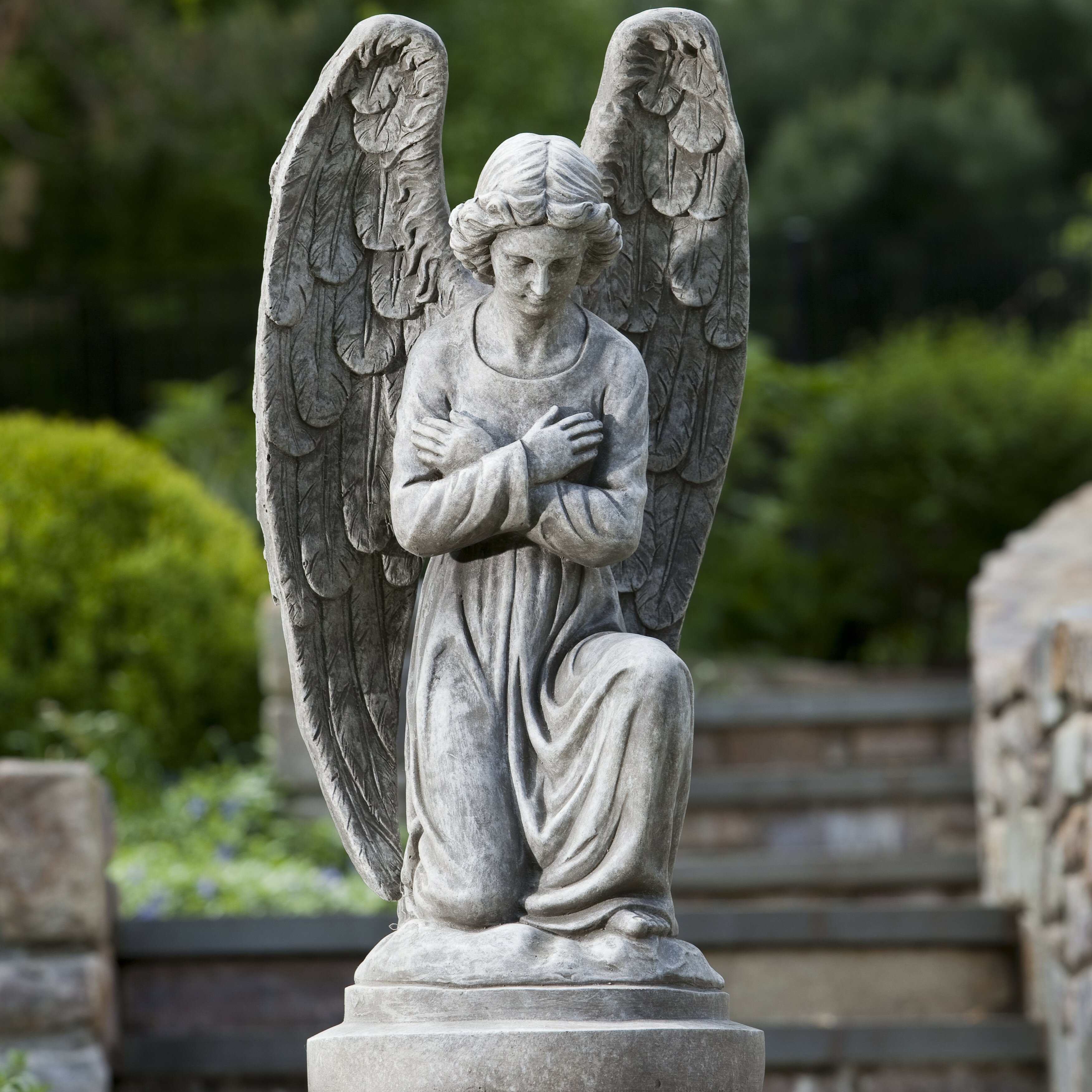 Kneeling Angel Statue | Wayfair