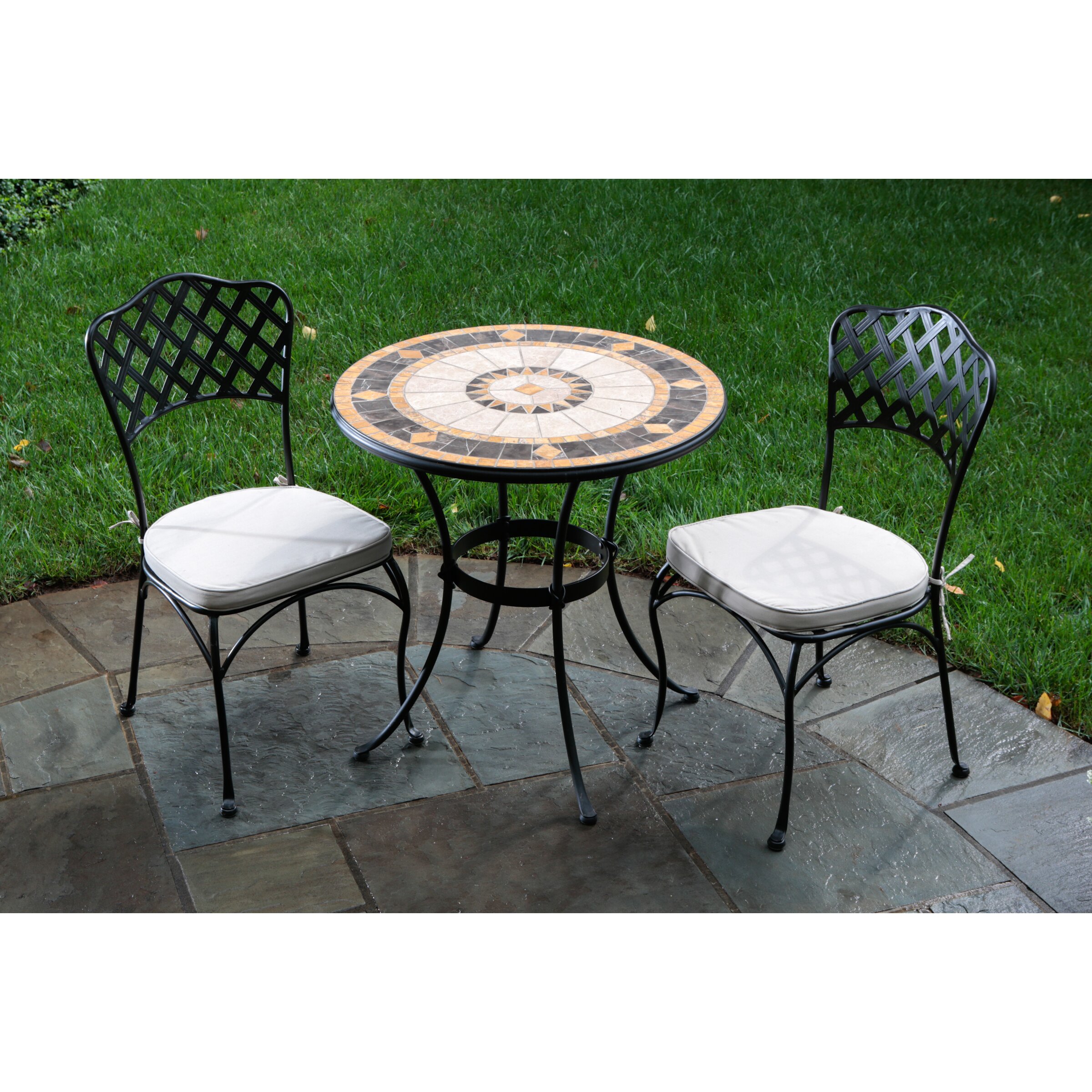 Compass Mosaic Bistro Set | Wayfair