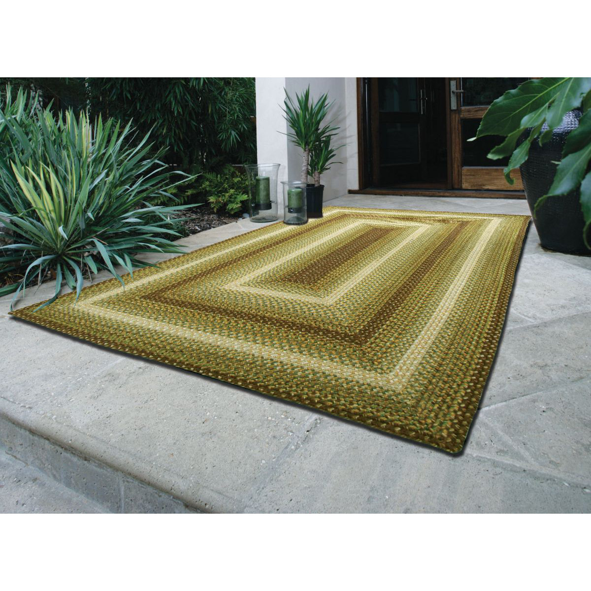 Country Walk Green Indoor/Outdoor Rug Wayfair