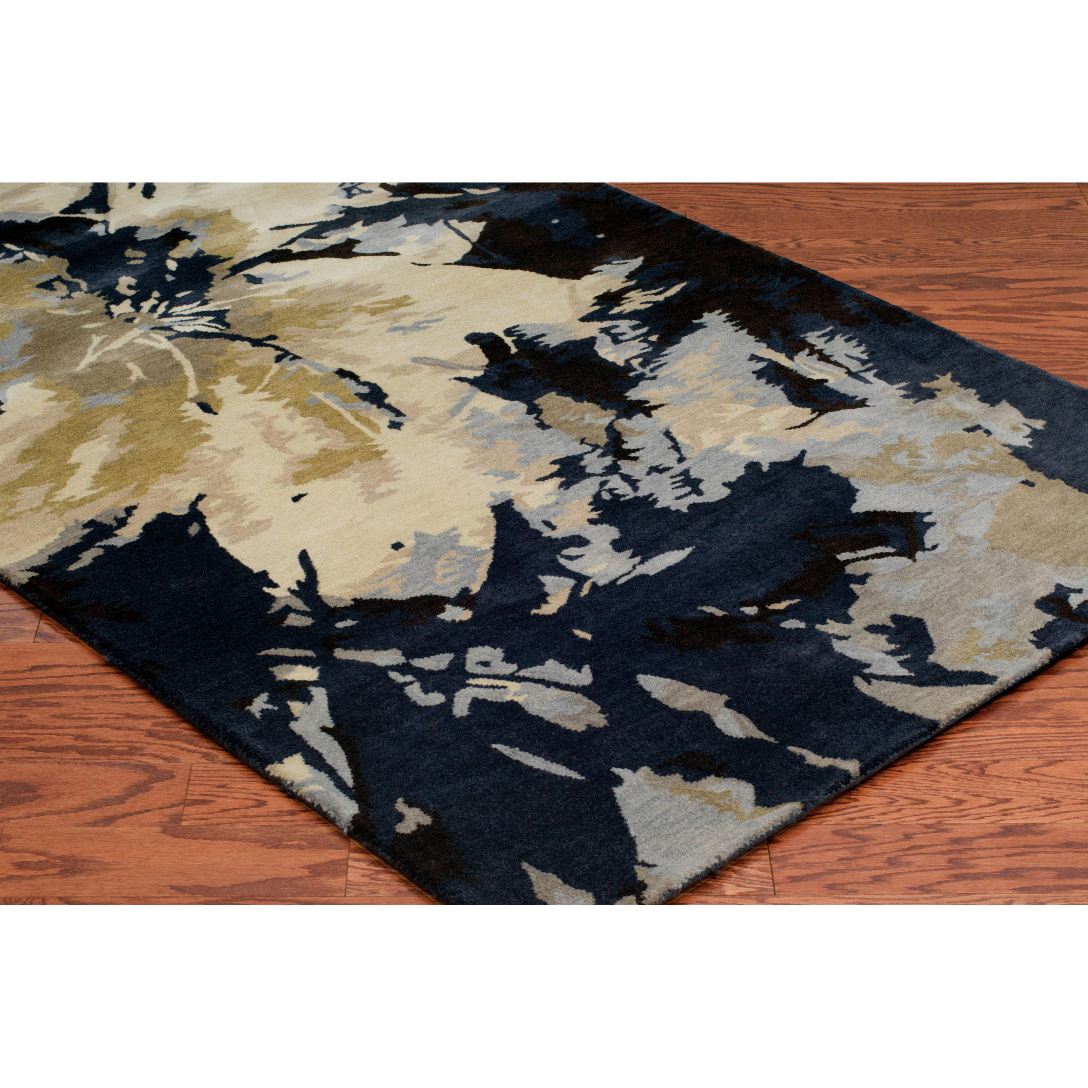 May HandTufted Black Area Rug Wayfair