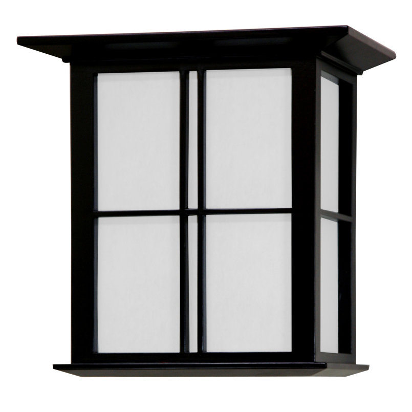 Oriental Furniture Japanese Cross Lattice Wall Sconce & Reviews Wayfair