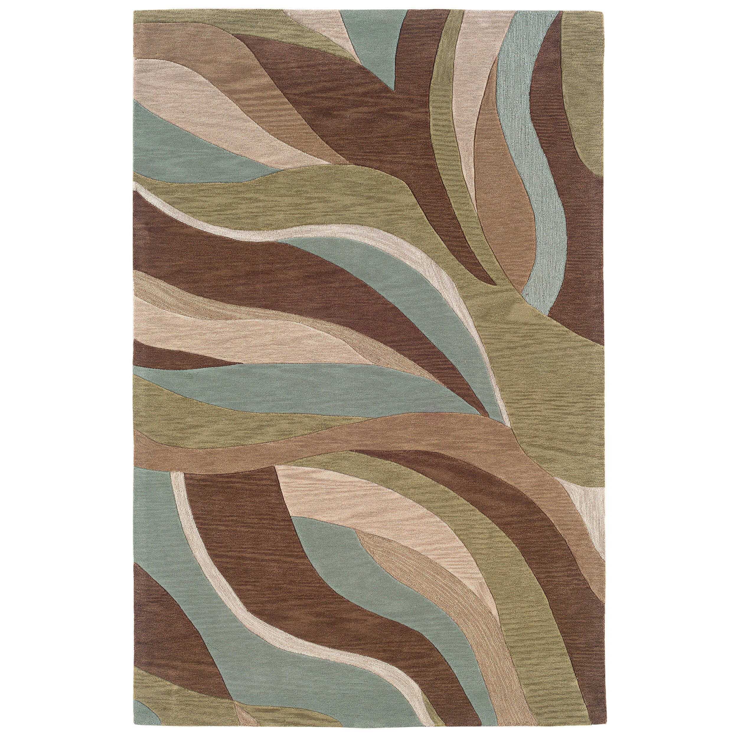 Fashion Blue Bbrown Abstract Curves Area Rug Wayfair   LR Resources Fashion Blue Bbrown Abstract Curves Area Rug LR20539 BLBW913 