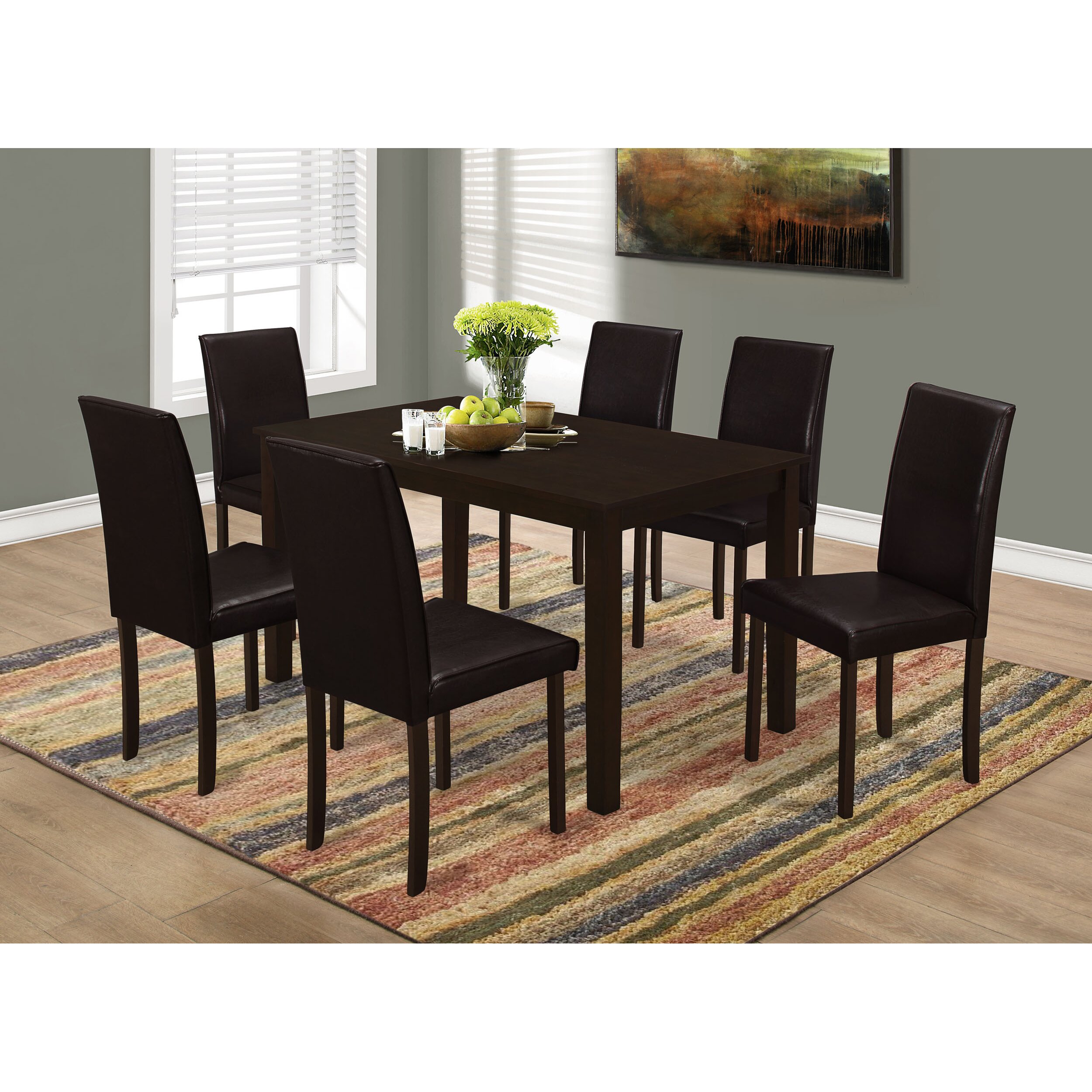 Monarch Specialties Inc. 7 Piece Dining Set amp; Reviews  Wayfair