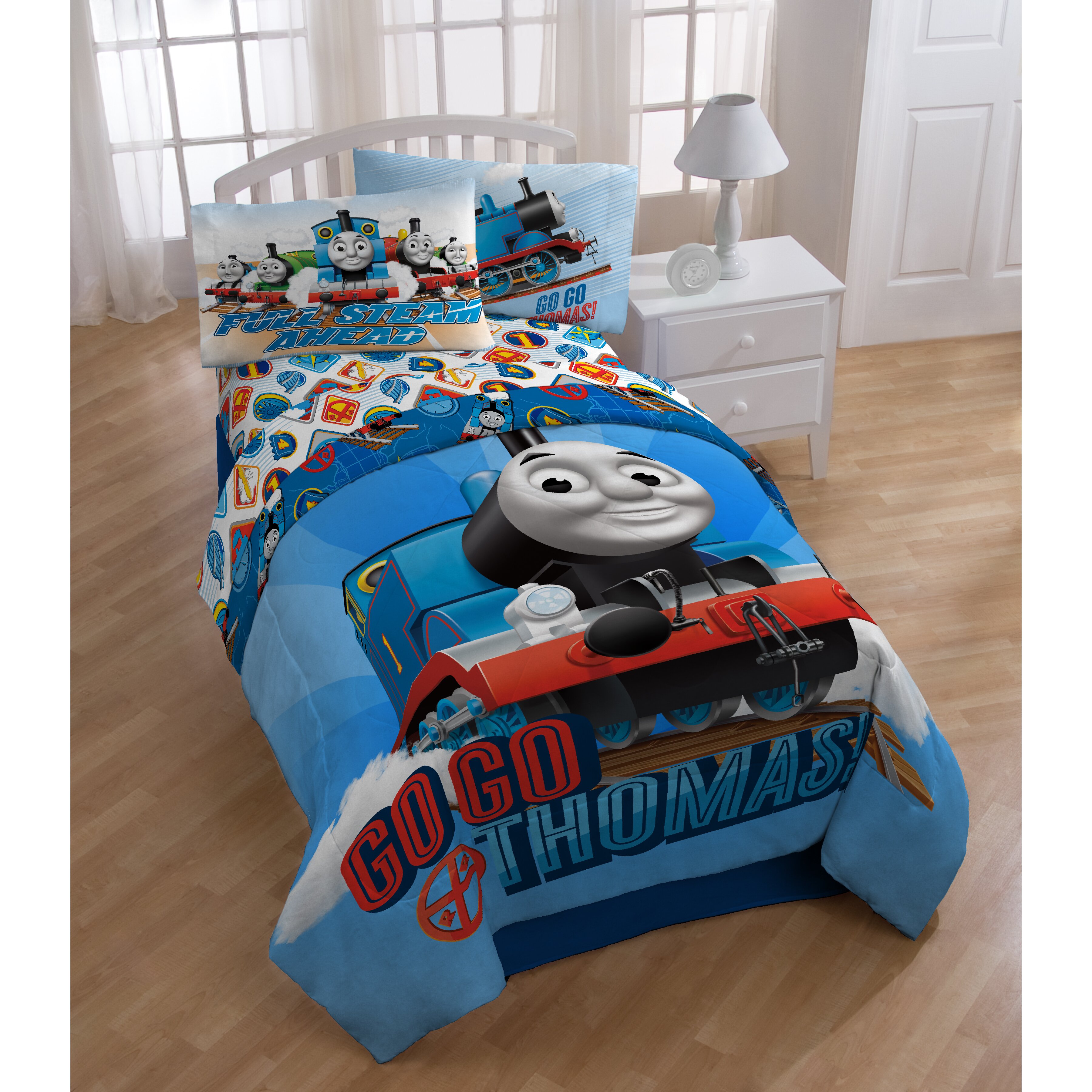 Thomas and Friends Thomas and Friends Go Go Twin Comforter & Reviews ...