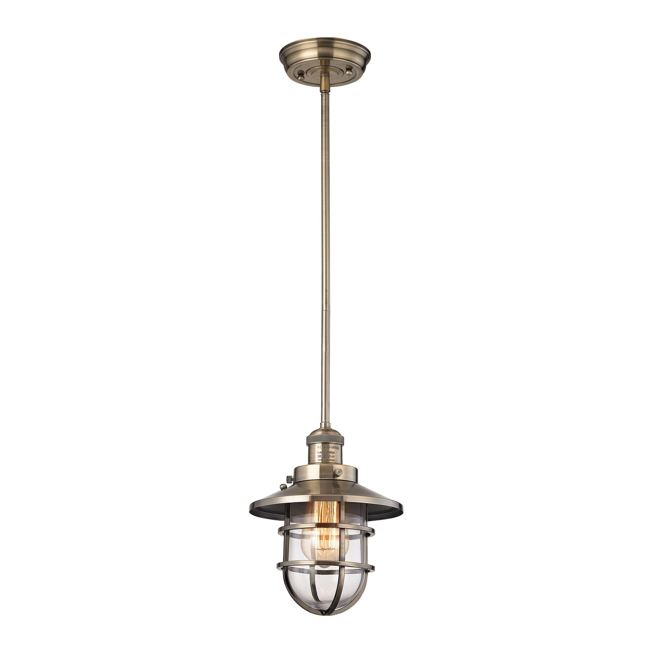 Seaport 1 Light Mini Pendant by Elk Lighting